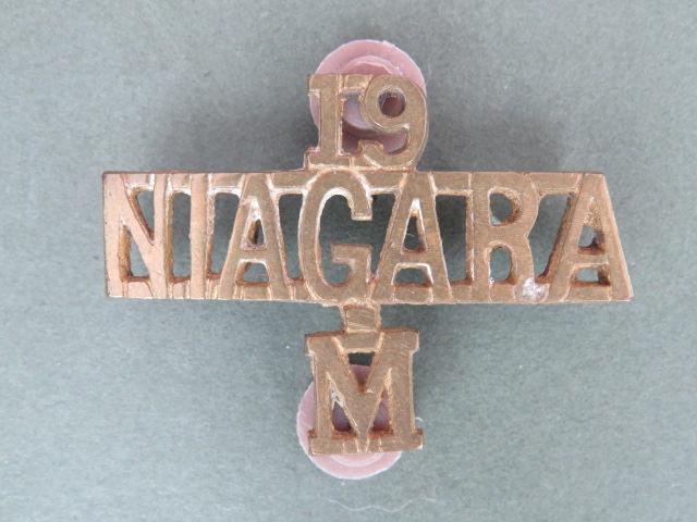 British Army 19th (NIAGRA) Medium Battery (6th Medium Regiment) Pagri Badge