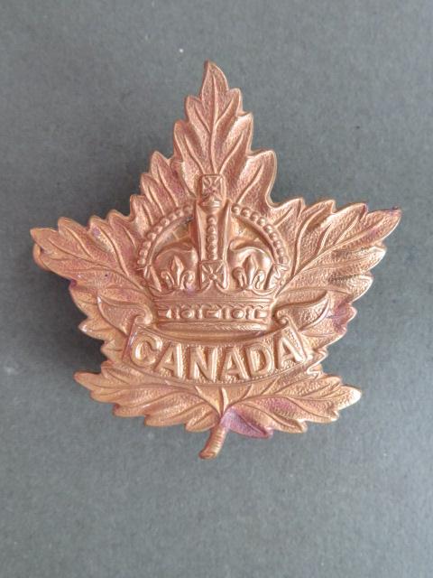 Canada WW2 Pattern General Service Cap Badge