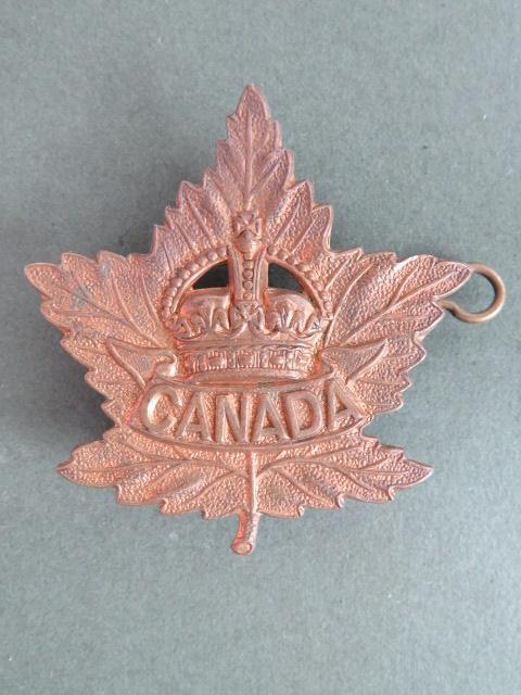 Canada WW2 Pattern General Service Cap Badge