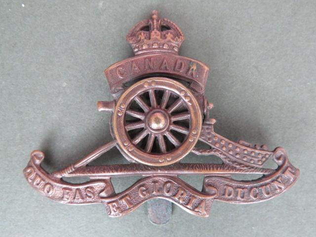 Canada Army Pre 1927 Royal Canadian Artillery Cap Badge