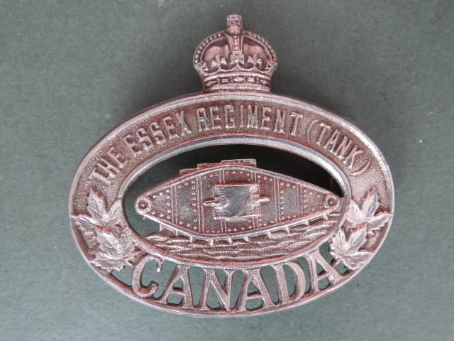 Canada Army The Essex Regiment (TANK) 1938-1941 Cap Badge