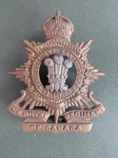 Canada Army WW2 The Royal Regiment of Canada Cap Badge