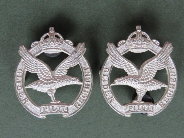 British Army Pre 1953 Glider Pilot Regiment Officer's Collar Badges