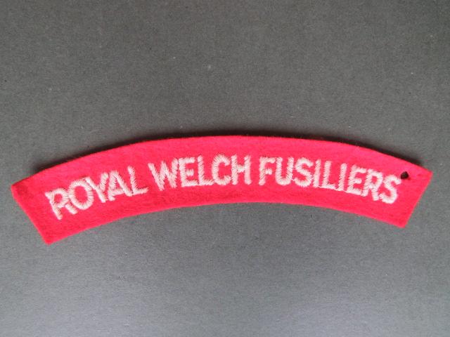 British Army WW2 The Royal Welch Fusiliers Shoulder Title