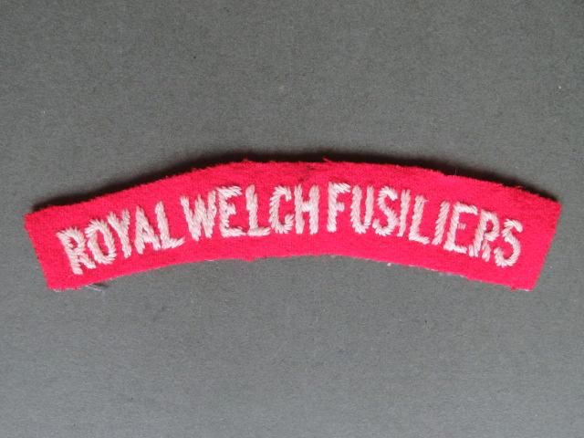 British Army Early WW2 The Royal Welch Fusiliers Shoulder Title