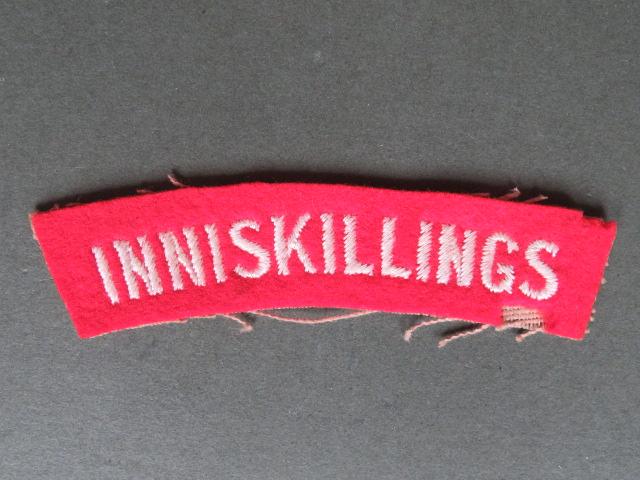 British Army Late WW2 / 1950's Royal Inniskilling Fusiliers Shoulder Title