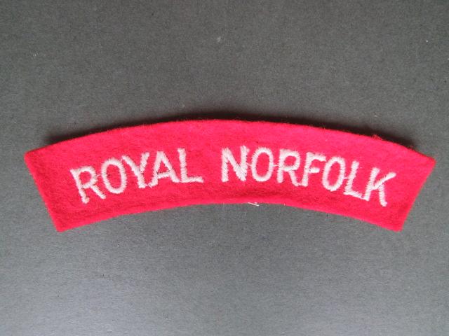 British Army WW2 The Royal Norfolk Regiment Shoulder Title