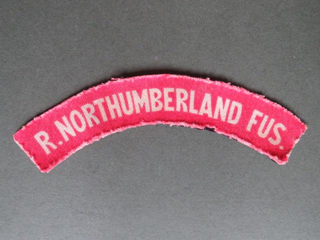 British Army WW2 The Royal Northumberland Fusiliers Shoulder Title