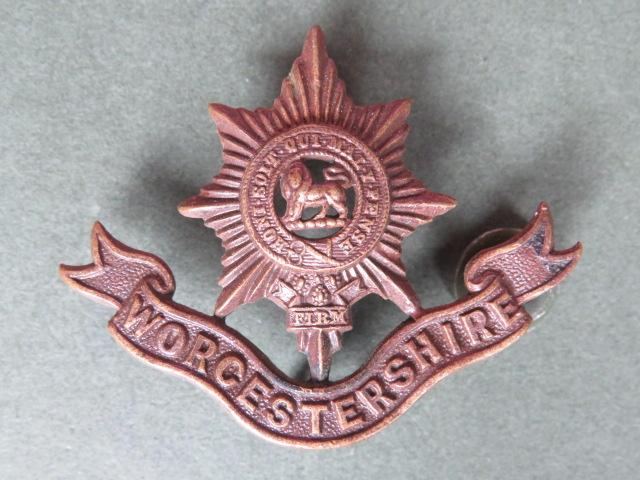 British Army The Worcestershire Regiment Pre 1923 Pattern Officers' Service Dress Collar Badge