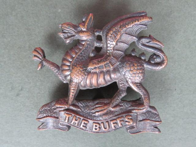 British Army The Buffs (East Kent Regiment) Officers' Service Dress Cap Badge