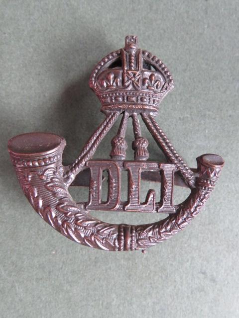 British Army Pre 1953 Durham Light Infantry Officers' Service Dress Cap Badge