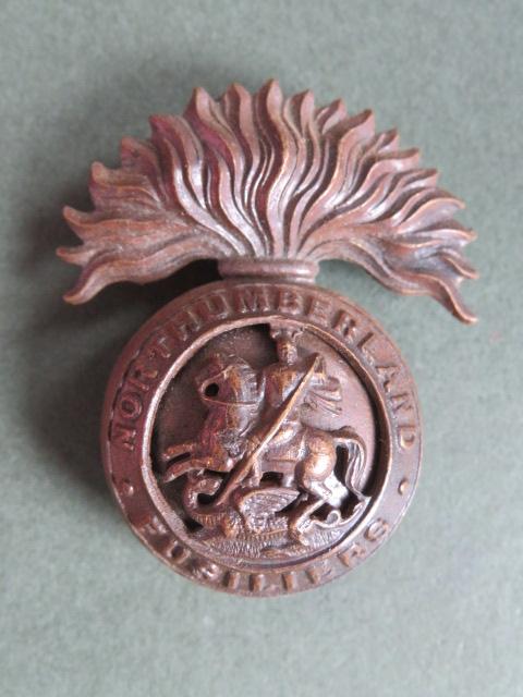 British Army The Northumberland Fusiliers Officers' Service Dress Cap Badge