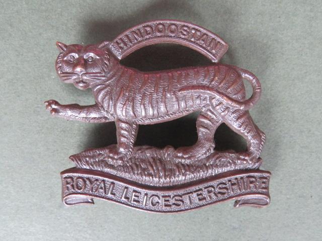 British Army Royal Leicestershire Regiment Officers' Service Dress Cap Badge