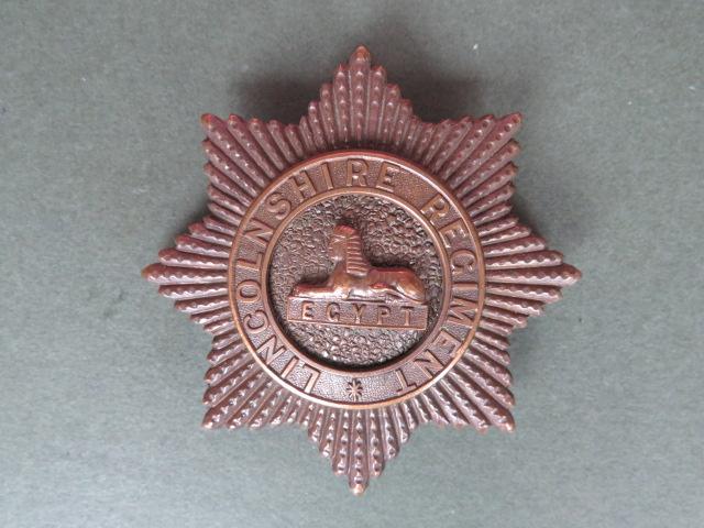 British Army The Lincolnshire Regiment Officers' Service Dress Cap Badge
