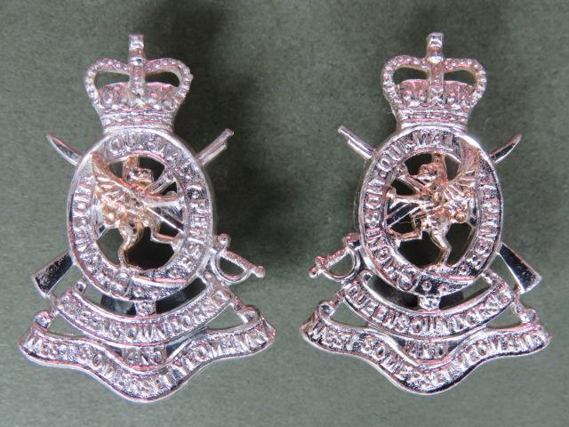 British Army The Queen's Own Dorset & West Somerset Yeomanry Collar Badges
