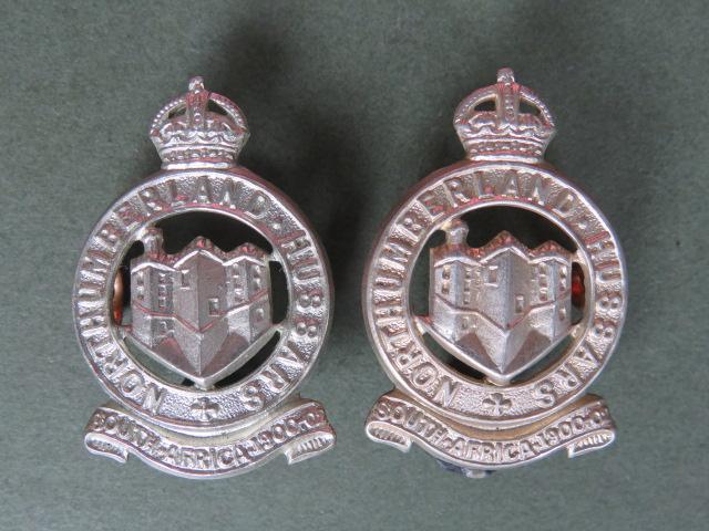British Army Pre 1953 Northumberland Hussars Collar Badges