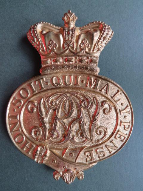 British Army Queen Victoria Period Grenadier Guards Valise Badge