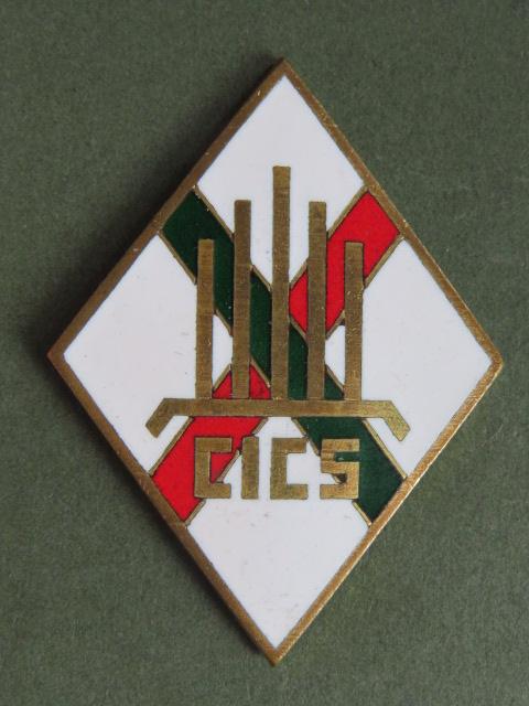 France Foreign Legion C.I.C.S. (Compagnie d Instruction des Cadres et Specialistes) Pocket  Crest