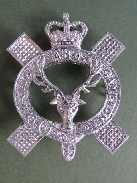 British Army Queen's Own Highlanders (Seaforth & Cameron) Piper's Badge