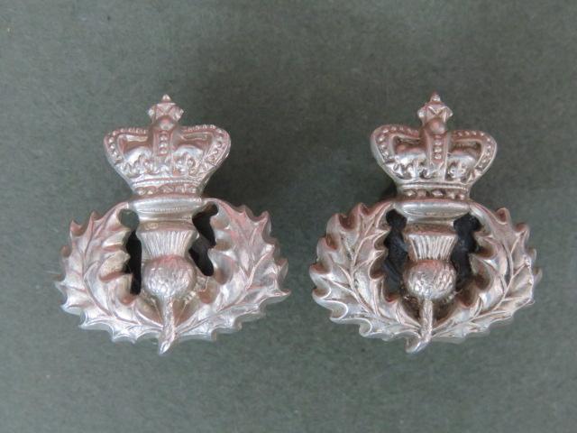 British Army QVC The Queen's Own Cameron Highlanders Collar Badges