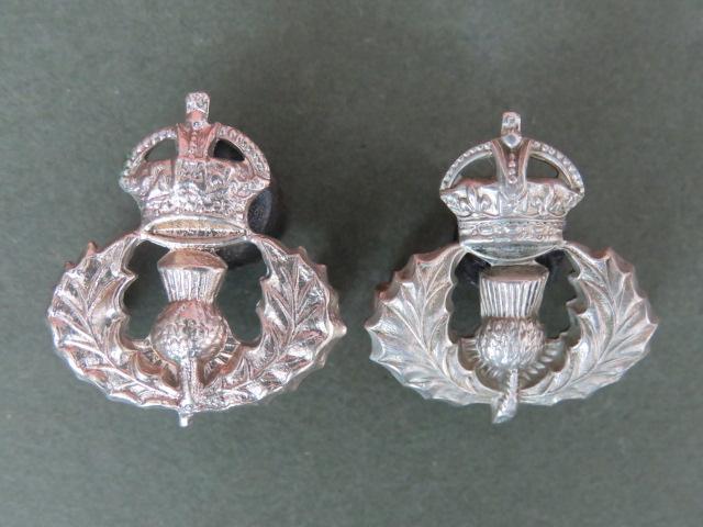 British Army Pre 1953 The Queen's Own Cameron Highlanders Collar Badges