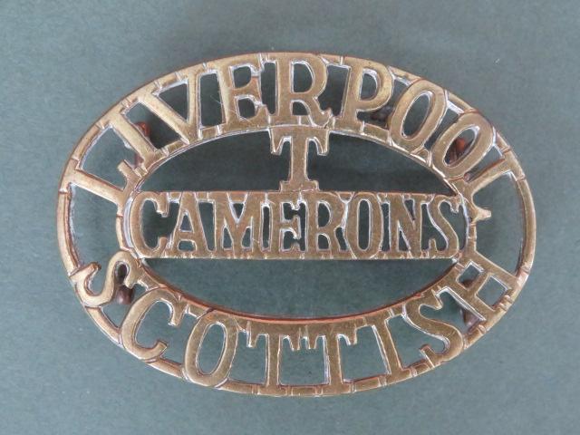 British Army The 10th Battalion The King's Liverpool Regiment (Liverpool Scottish) Shoulder Title