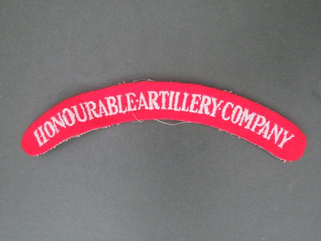 British Army Honourable Artillery Company Shoulder Title