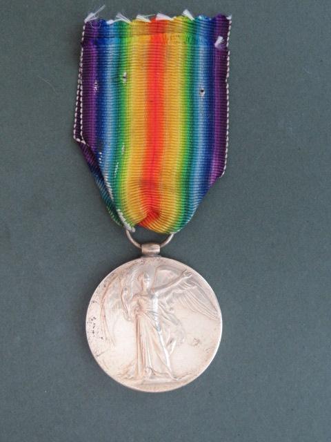 British WW1 Victory Medal 1457 PTE R HORNBY R. A. M. C.