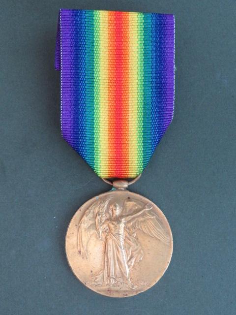 British WW1 Victory Medal 30123 GNR S. KEIGHLEY  R. A.