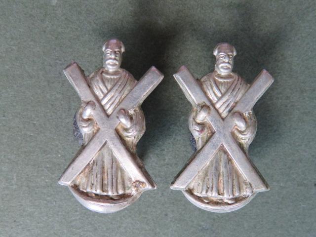 British Army The Black Watch Collar Badges