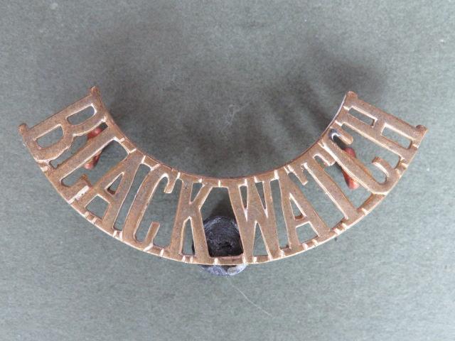 British Army 1921-1927 The Black Watch Shoulder Title