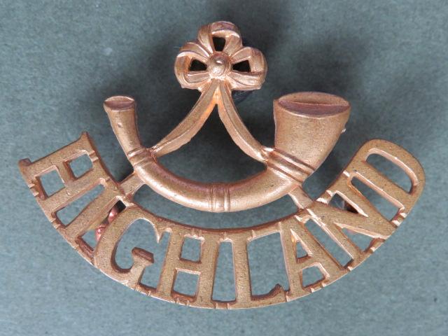 British Army 1930-1936 Period The Highland Light Infantry Shoulder Title