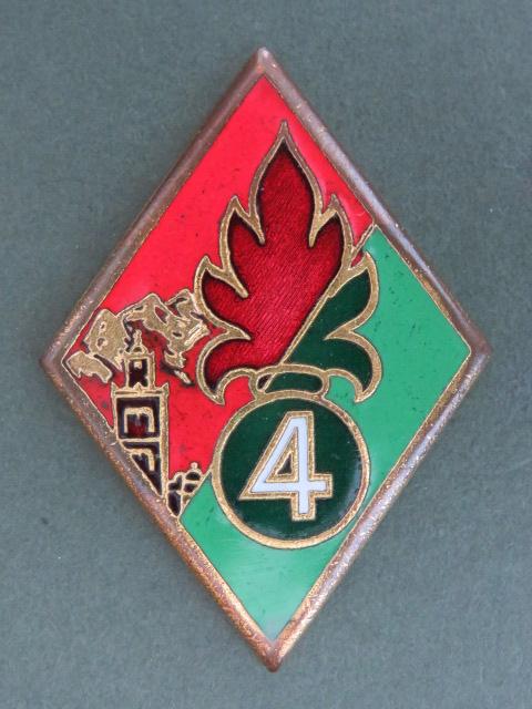 France Foreign Legion 4th Regiment Entranger d' Infanterie Pocket Crest