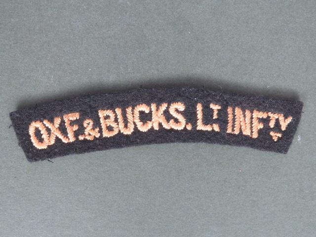 British Army Post WW2 Oxfordshire & Buckinghamshire Light Infantry Shoulder Title