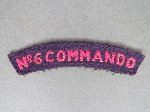 British Army WW2 No 6 Commando Shoulder Title