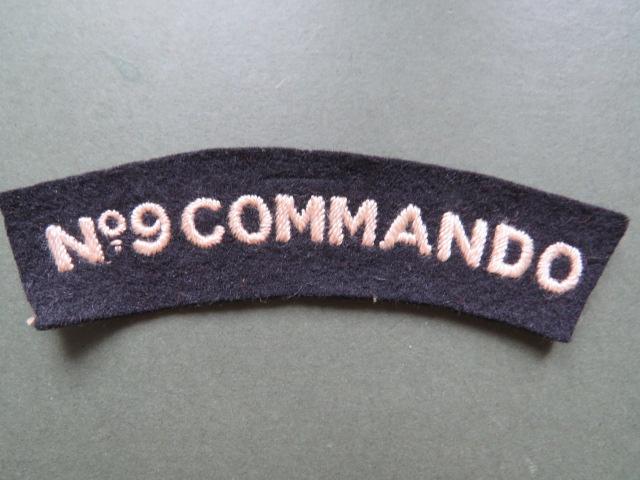 British Army WW2 No 9 Commando Shoulder Title