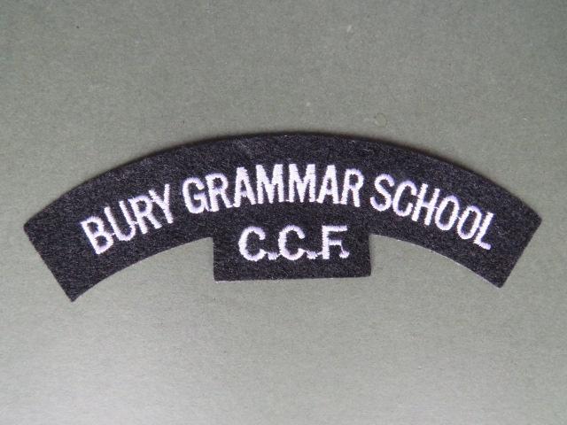 British Army Bury Grammar School C.C.F. (Combined Cadet Force) Shoulder Title