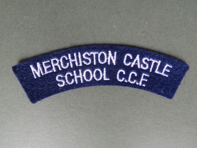 British Army Merchiston Castle School C.C.F. (Combined Cadet Force) Shoulder Title