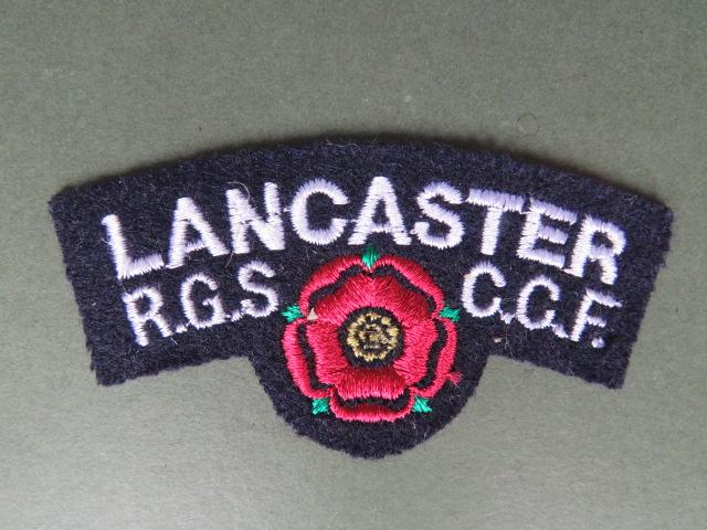 British Army Lancaster Royal Grammar School C.C.F. (Combined Cadet Force) Shoulder Title