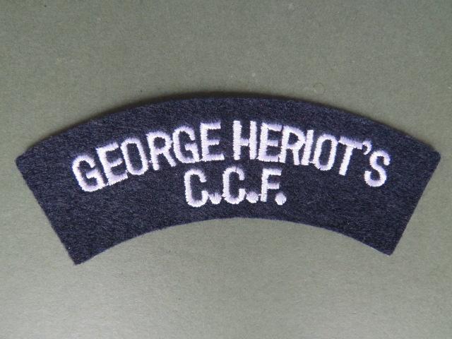 British Army George Heriot's College C.C.F. (Combined Cadet Force) Shoulder Title