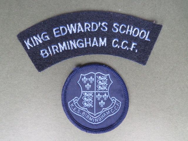 British Army Nottingham High School C.C.F. (Combined Cadet Force) Shoulder Title & Arm / Beret Badge