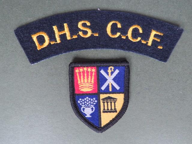 British Army Dundee High School C.C.F. (Combined Cadet Force) Shoulder Title & Arm Badge