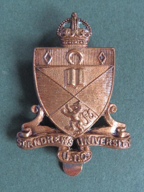 British Army St Andrews University U.T.C. (University Training School) Cap Badge