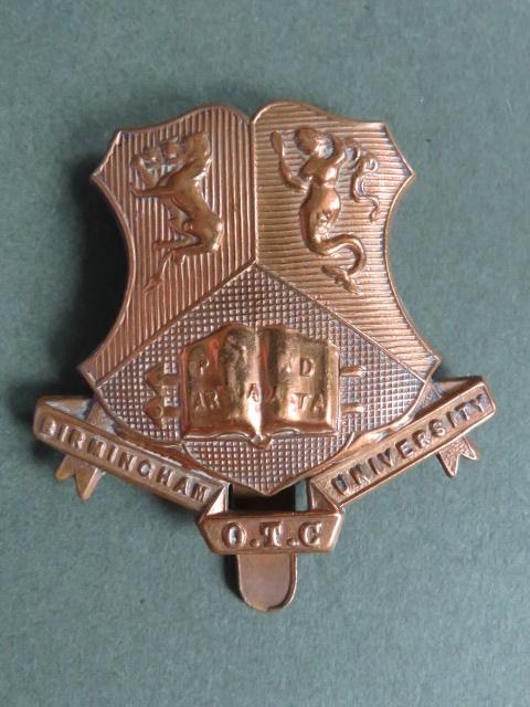 British Army Birmingham University O.T.C. (Officer Training School) Cap Badge