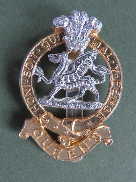 British Army The Queen's Regiment Cap Badge