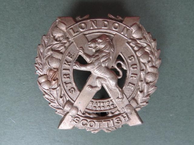 British Army The 14th London Regiment (London Scottish) Glengarry Badge