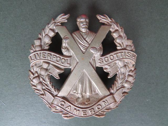 British Army The Queen's Own Cameron Highlanders (Liverpool Scottish) Glengarry Badge