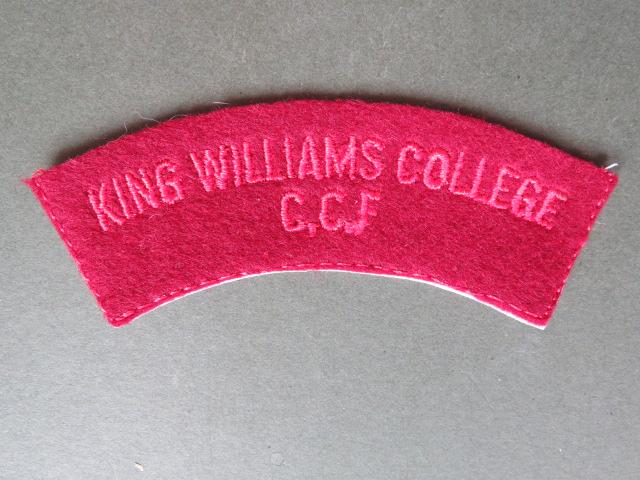 British Army King Williams College C.C.F. (Combined Cadet Force) Shoulder Title