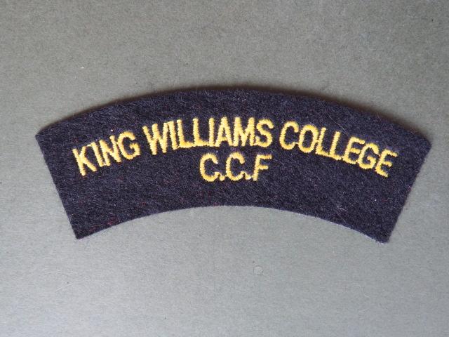 British Army King Williams College C.C.F. (Combined Cadet Force) (Naval Section) Shoulder Title