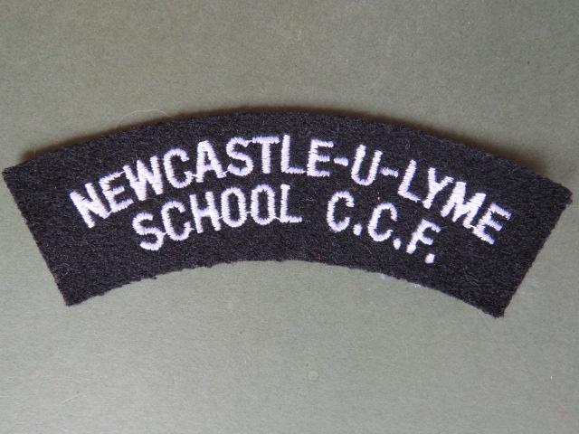 British Army Newcastle-U-Lyme School C.C.F. (Combined Cadet Force) Shoulder Title